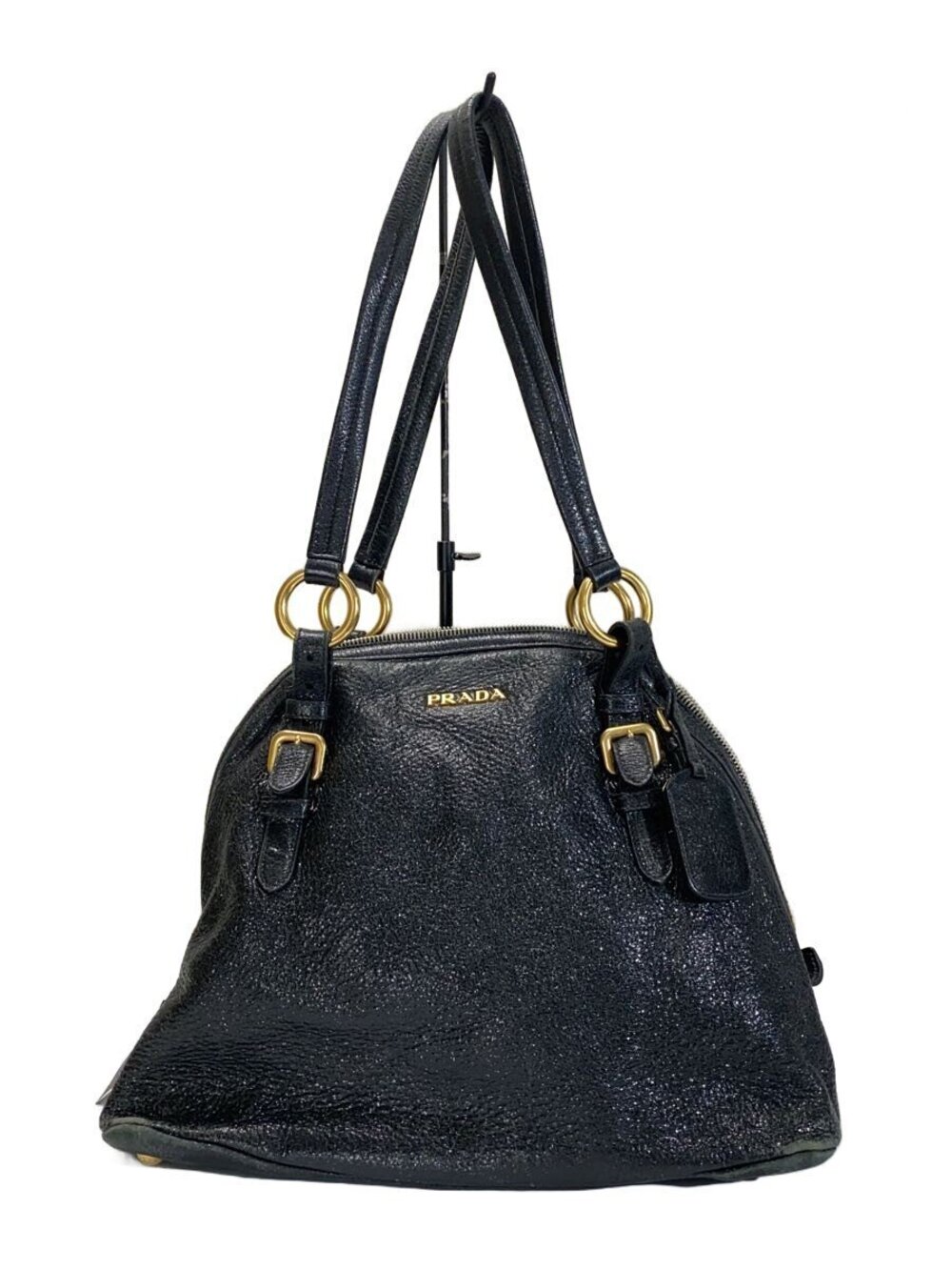 Prada Tote Tessuto Saffiano Bag Black